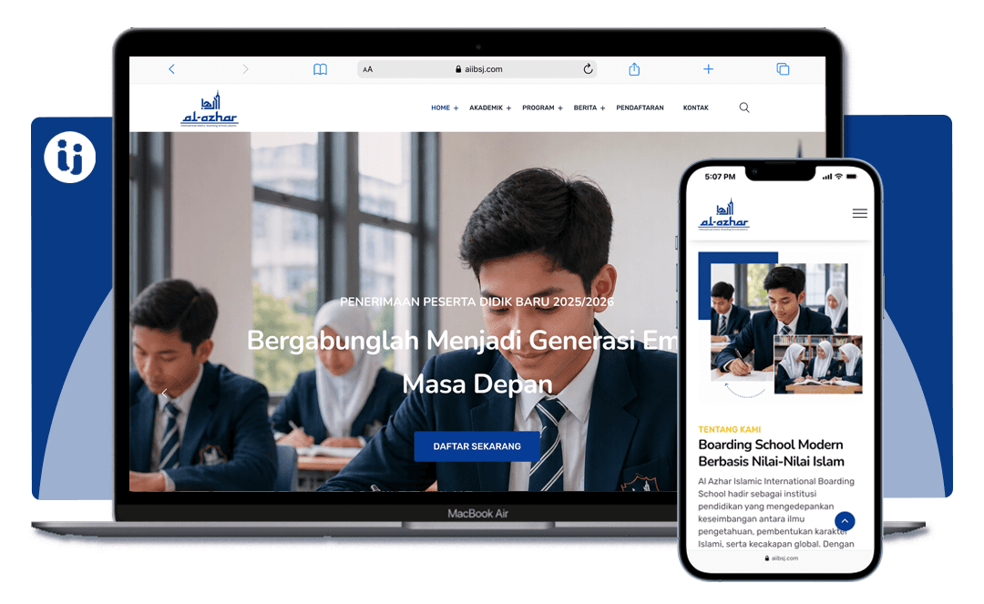 Website Sekolah Al-Azhar — website karya Buat Website Sini untuk Al-Azhar School
